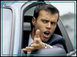 EXASPERATED MAN IN HIS CAR   Original Filename: 10135102.jpg