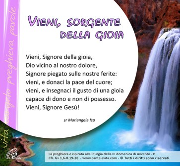 Sorgente di gioia - III di avvento