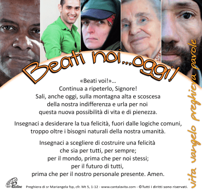 TUTTI I SANTI TO beatitudini