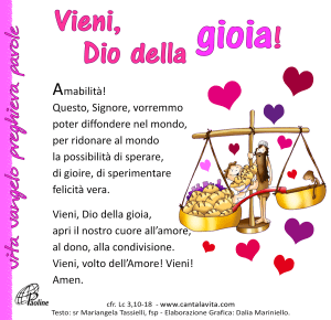 Scarica la preghiera da condividere sui social